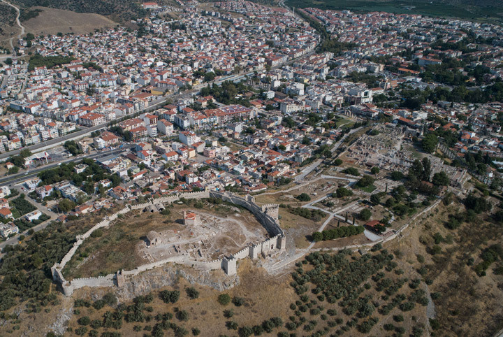 Efes Antik kentine havadan ve yerden bakış