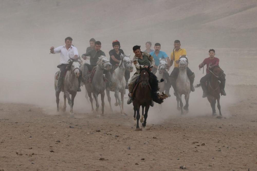 Kırgızların ata sporu Kökbörü Vanda yaşıyor