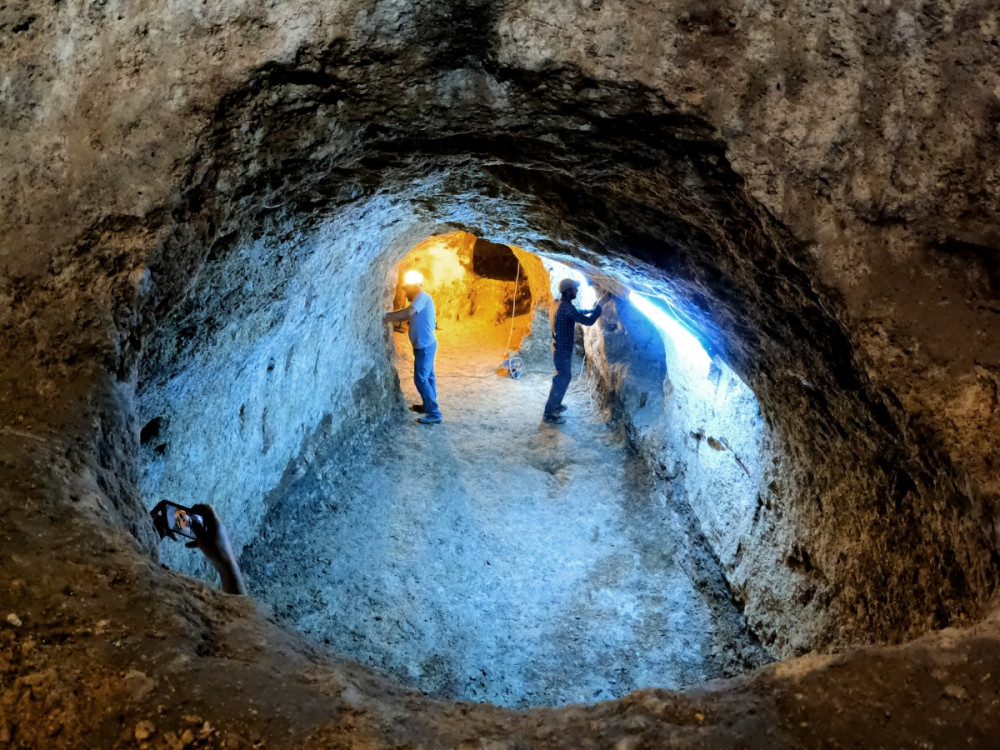 Konyada tesadüfen bulunan yeraltı kenti