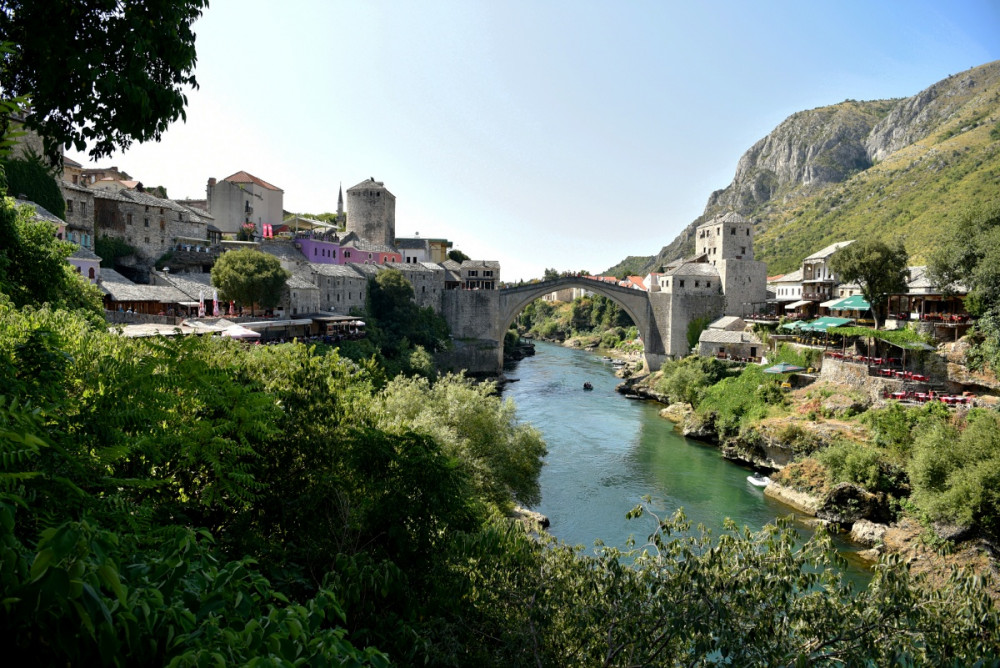 Yıkılan Mostar Köprüsünün yeniden açılmasının 19uncu yılı