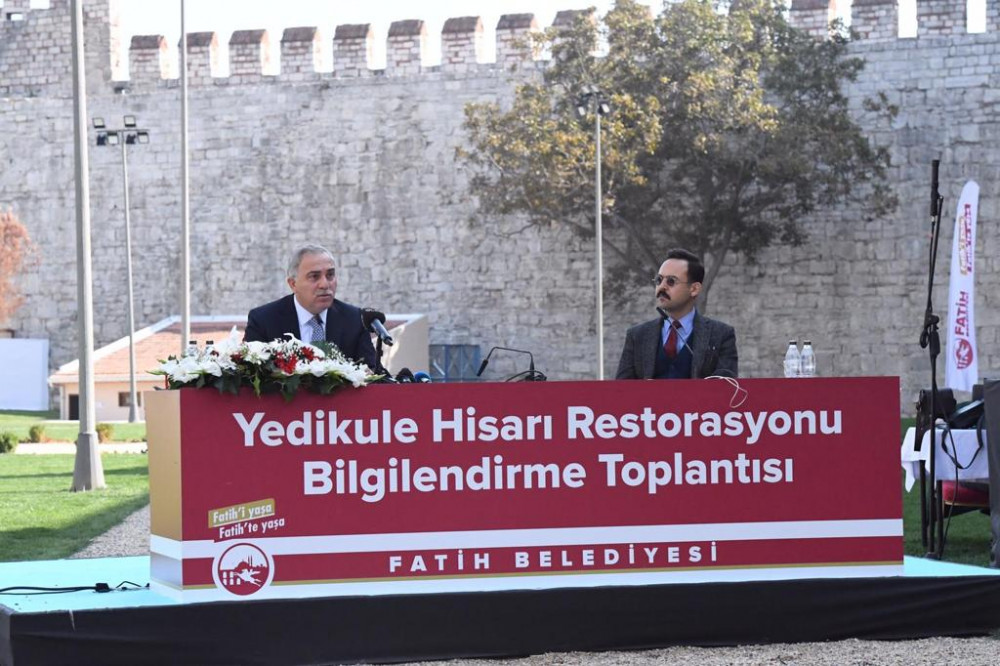 Tarihi Yedikule Hisarı böyle restore ediliyor