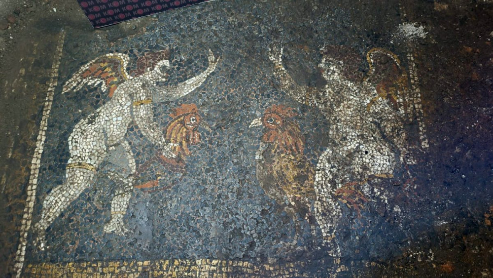 İzmirde bir bahçede Romalı bir zenginin evi bulundu