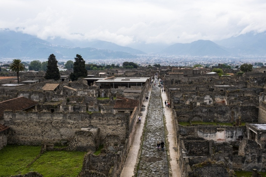 Pompeii çiftliğiliğinde çim biçme makinesi yerine koyun kullanılıyor